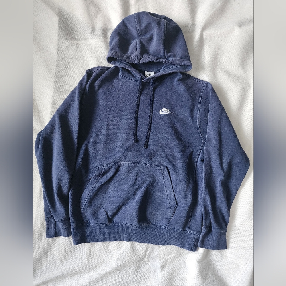Nike Embroidered Blue Hoodie